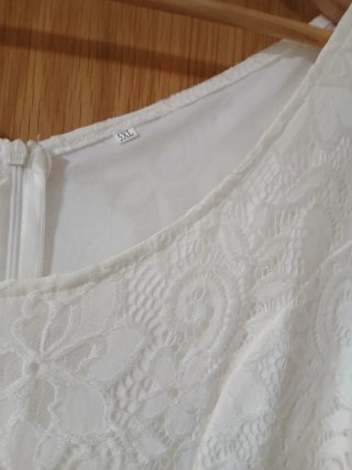 Vestido blanco de encaje