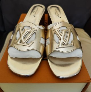 Sandali Louis Vuitton Dorati Tg 40