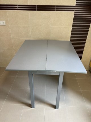 Mesa de cocina cristal templado ampliable