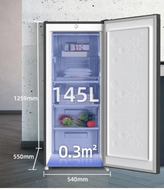 Congelador vertical CHiQ 145L FSD160D4E