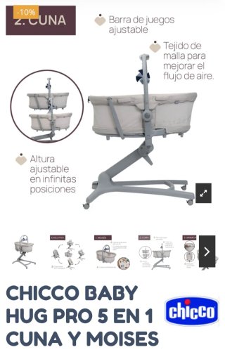 Minicuna Chicco Baby Hug Pro 4 en 1