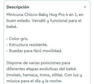 Minicuna Chicco Baby Hug Pro 4 en 1