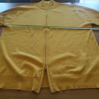 Giacca gialla con zip