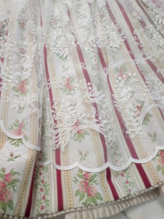 Traje Fallera Huertana Beige/Rojo