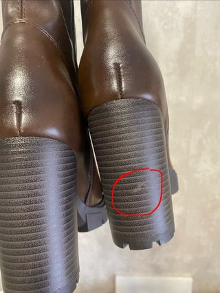 Botas altas marrones con tacón