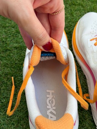 Deportivas Hoka Clifton 10 Mujer Blancas/Naranja