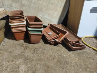 Maceteros Rectangulares de Plástico