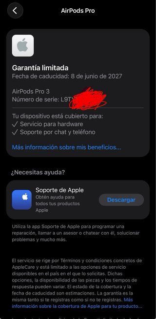 AirPods Pro 3 con estuche de carga