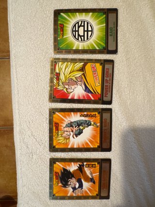 4 cartas Dragon Ball Z FUSION – Panini