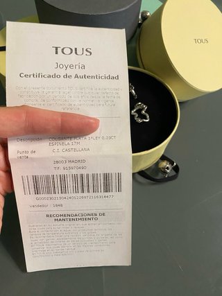 Colgante TOUS NUEVO Plata Espinelas