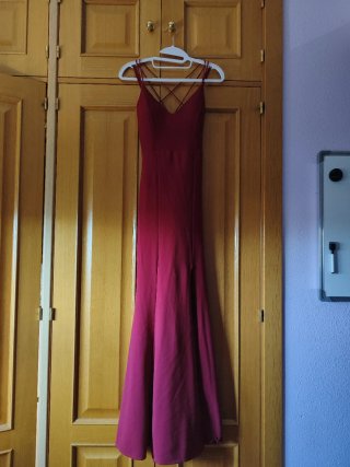 Vestido de fiesta rojo largo