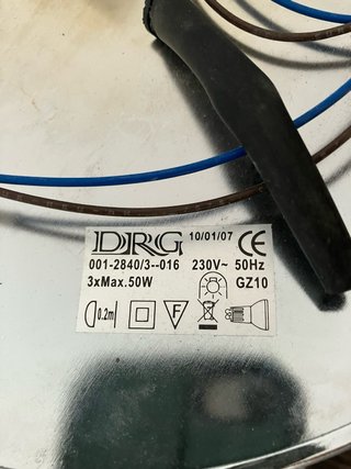 Aplique de techo plateado