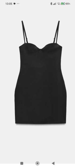 Vestido mini Zara negro