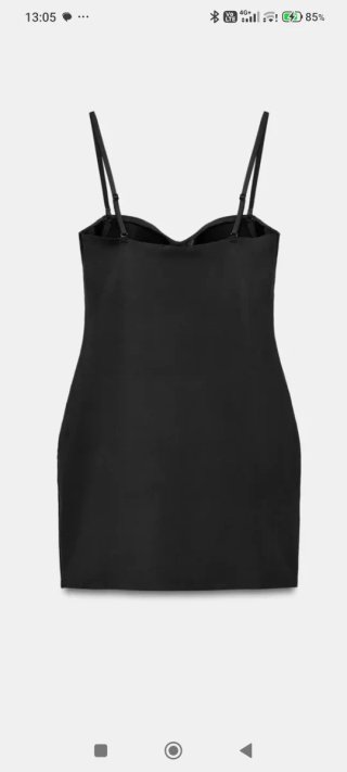 Vestido mini Zara negro