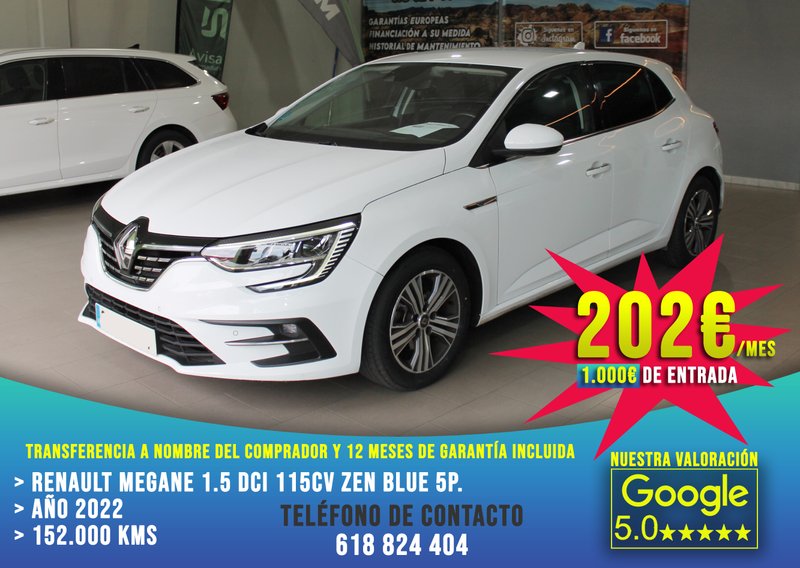 Renault Megane 1.5 DCI 115cv Zen Blue 5p. 2022 - foto 1