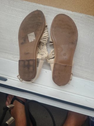 Sandalias beige mujer talla 36