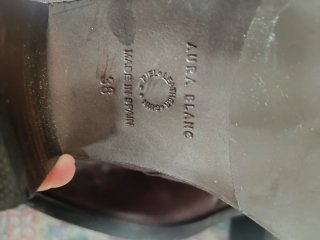 Botas altas de cuero y ante