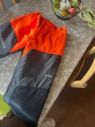 Pantalón Husqvarna Naranja y Gris Talla 54
