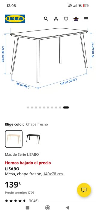 MESA DE COMEDOR LISABO