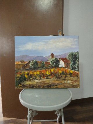 Pintura al óleo paisaje 60x50 cm