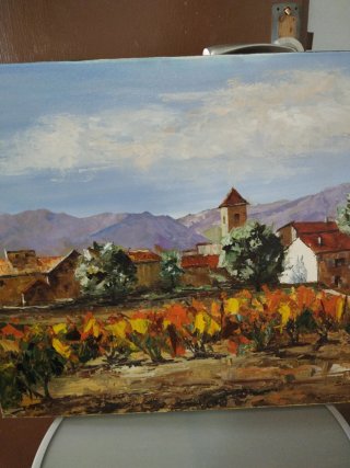 Pintura al óleo paisaje 60x50 cm