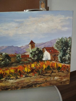 Pintura al óleo paisaje 60x50 cm