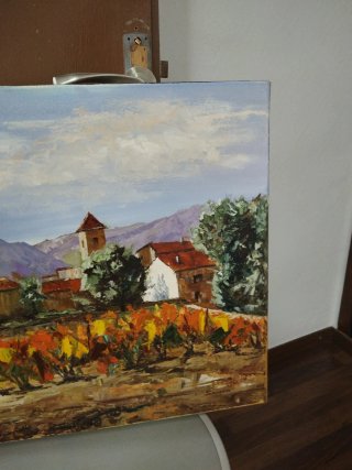 Pintura al óleo paisaje 60x50 cm