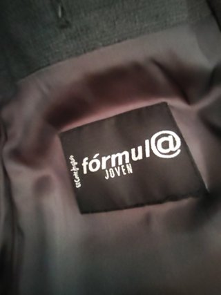 Traje Hombre Fórmula Joven 3 Piezas T46 Gris
