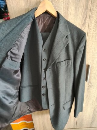 Traje Hombre Fórmula Joven 3 Piezas T46 Gris