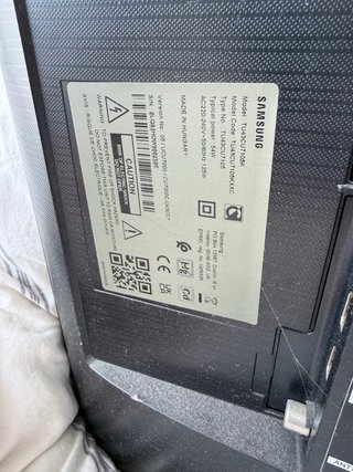 Smart TV Samsung 43 Negra modelo TU43CU7105