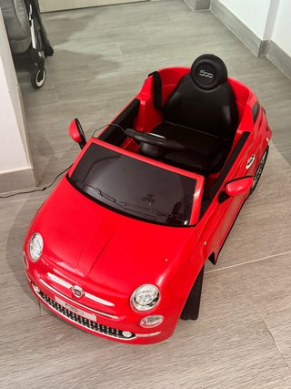 Coche eléctrico infantil Fiat 500 rojo
