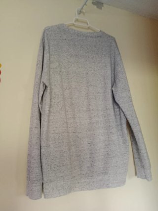 Camiseta Primark gris jaspeado talla L