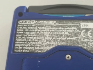 Nintendo Game Boy Advance SP Azul + Cargador
