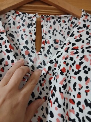 Vestido corto estampado