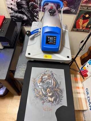 Máquina DTF L1800 con todos sus accesorios
