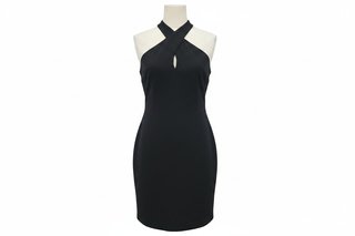 Vestido Negro Cruzado