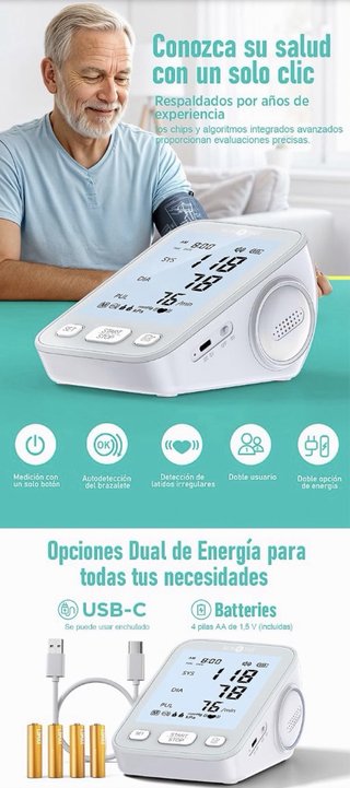 Tensiometro Digital Brazo Alta Precision Pantalla