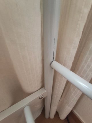 Estructura cama doble hierro blanca