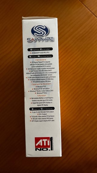 Tarjeta Gráfica Sapphire X1650 Pro 512MB