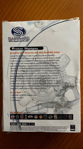 Tarjeta Gráfica Sapphire X1650 Pro 512MB