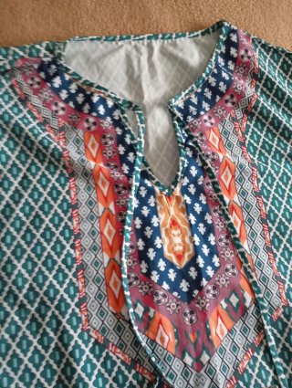 Vestido playero estampado talla única