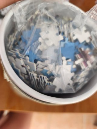 Puzzle de cilindro con paisaje