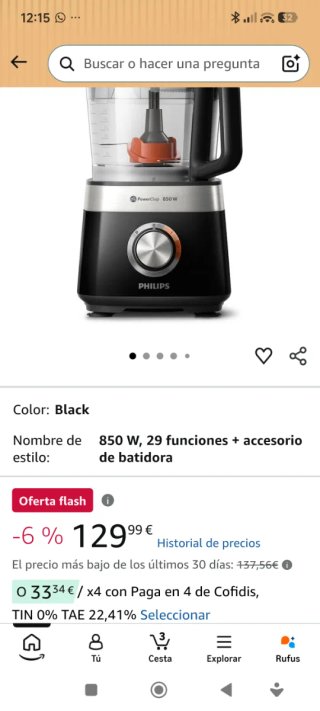 Philips PowerChop 850W con Accesorios