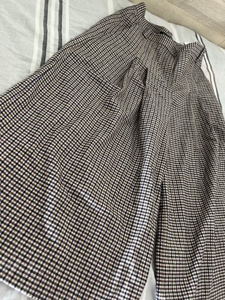 Falda pantalón cuadros Massimo Dutti