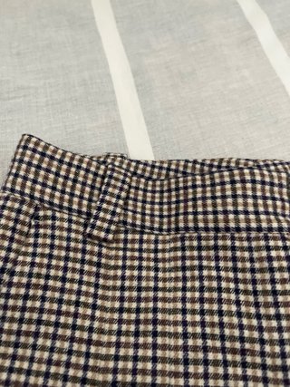Falda pantalón cuadros Massimo Dutti