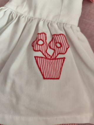 Conjunto Mariquita Pérez blanco y rosa