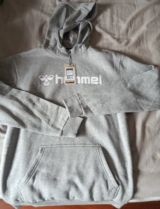 Sudadera Hummel gris con capucha