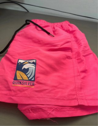 Bañador Quiksilver Gris y Rosa