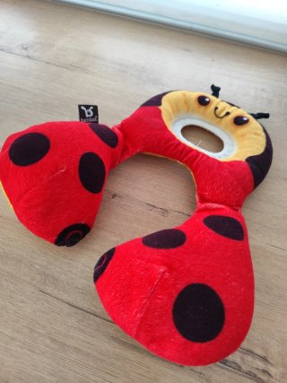 Cojín cuello infantil mariquita