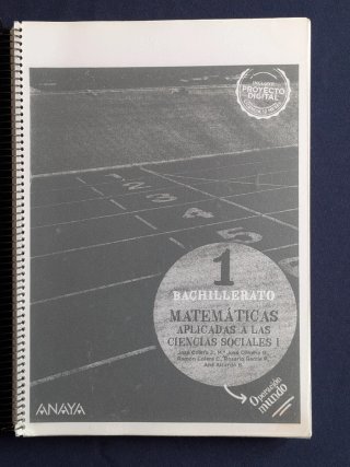 Matemáticas aplicadas ciencias sociales 1°Bach